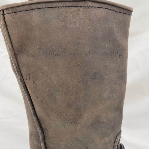 Freebird By Steven Prince Boot Gray Engineer Buckle Biker Moto Boots Size 7 - Picture 16 of 16